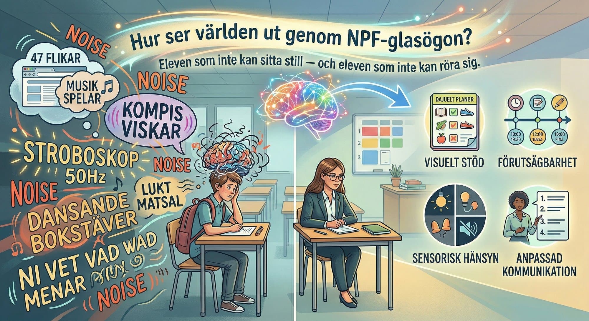 Elever med NPF i klassrummet